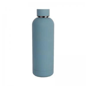 China 500ml Stainless Steel Sports Bottle Rubber Coating Double Wall For Running supplier