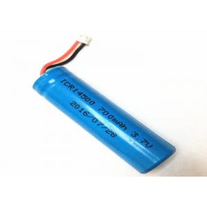 750mAh 3.7 Volt Lithium Ion Battery 14500 Pointed Li - Ion Cell For Electric Toy