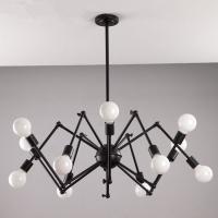 China Rustic Wrought Iron Led Ceiling Chandeliers Loft Industrial Spider Pendant Light on sale
