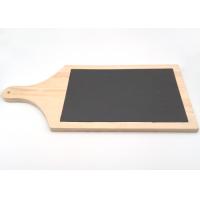 China Wooden Stone Placemats , Slate Cheese Plate Set Natural Color Durable on sale