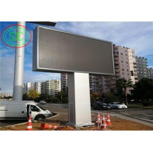 China Beautiful frame 1R1G1B Pitch 6mm Full Color Led Billboard with column beside road supplier