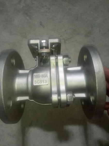 SUS 304 SUS 316 JIS 10K 50A 80A  2PC Floating Flanged Ball Valve