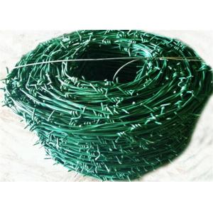 China 10kg Double Strand Twisted 2.0mm PVC Coated Barbed Wire supplier
