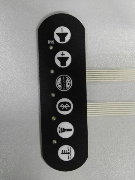 Embossed Tactile Push Button Membrane Switch Panel With Silk Screen Printing