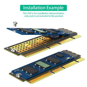 China Windows7 PCI E Adapter NGFF KEY M To PCIE 16X Adapter wholesale