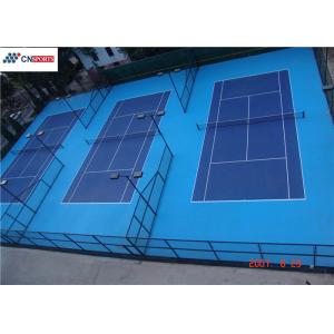 China 5mm 856% elongation at break Silicon PU Tennis Court Flooring supplier
