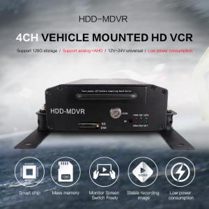 China Bus HDD Mobile DVR GPS 3G WIFI 4CH PTZ Control With Smart CMS Software supplier