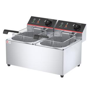 Commercial Electric Fryer with 6L*2 Capacity 2 Tanks and 2 Baskets Made of Stainless Steel