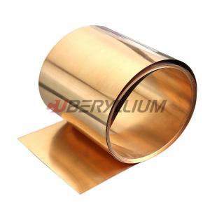 China QBe2.0 C17200 Beryllium Copper Alloy Strips 0.05mm To 0.8mm For Elastic Element supplier