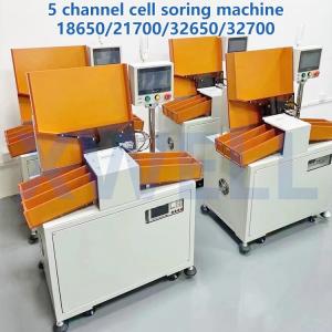 Lithium Battery Sorting Equipment 5 Channel Automatic 18650 Battery Sorting Machine