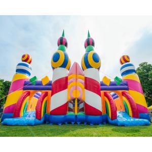 Multi Color Inflatable Amusement Park For Festival Activity / Public