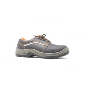 China Low Ankle Lightweight Industrial Safety Shoes With Embossed Action Leather Upper supplier
