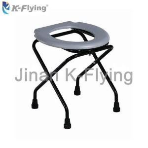 Stable Steel Medical Rehabilitation Equipment Folding Elderly Commode Toilet Chair