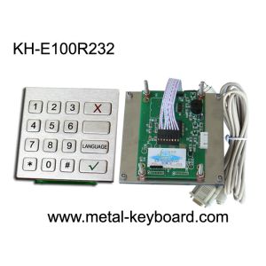 China Vandal Proof Kiosk / ATM Checking Devices Metal Numeric Keypad Outdoor , 16 Function Keys on sale