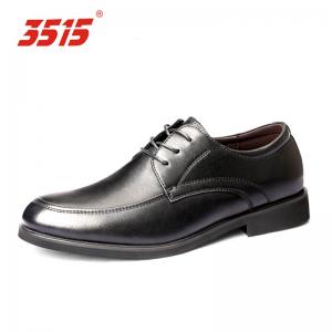 Pigskin Lining Military Dress Shoes Lightweight Grainy Business Leather Shoes