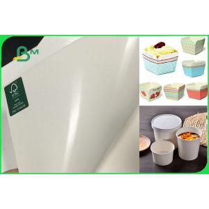 FSC Certified Food Grade PE Coated Folding Board In Roll For Making Paper Cup