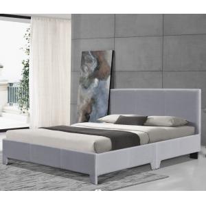 Double Size Upholstered Platform Bed Frame With Sturdy Wooden Slats OEM ODM
