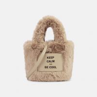 China Fashion Winter Warm Plush Tote Bags For Women Shoulder Crossbody Bags Trend Designer Fluffy Faux Fur Handbags and Purses on sale