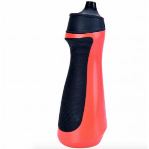 600ml Workout Water Bottles Red Plastic Non Slip Drinking Flask BPA Free 8.9X8.8X23.7 cm
