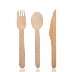 Knife Fork Disposable Wooden Cutlery Set AAA Grade