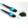 10G 40G Fiber Optic Cable Patch Cord Assembly MPO To LC OM3 Breakout