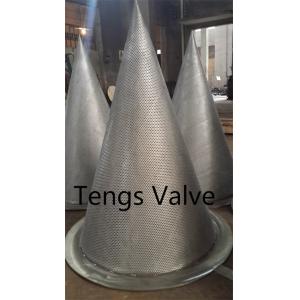 China Big Size Stainless Steel 304 or 316 Temporary Conical Strainer supplier