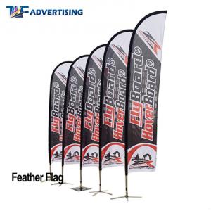 16ft Flag Advertising Banners Large Swooper Anti Corrosion Vertical High Precison