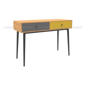 110cm Width 30KG Wood Writing Desk With 2 Drawers
