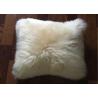 Australia Sheepskin Sofa Throw Pillows Single Sided Fur With Custom Color / Size