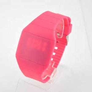 China Ladies And Mens Thin Silicone Watch Various Color For Giveaway Gift supplier
