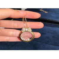 China 42cm 0.48ct 18k Rose Gold Diamonds Pendant Necklace 795020-5201 on sale