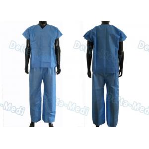 China Dustproof Non Toxic Medical Scrub Suit , Breathable Surgical Scrub Suits wholesale