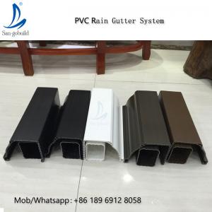 China High Quality Rain Drainage System Building Material Plastic PVC Rain Gutter System Downspout Fittings Rainwater Gutters supplier