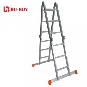 A Frame Durable  Foldable Aluminum Ladder 4x3  Easy Storage And Transport