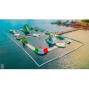 China Adults Inflatable Floating Obstacle Water Park Games With TUV Certificate supplier