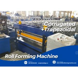 Dual-Layer Guide Pillar Roll Forming Machine For Trapezoidal And Corrugated Roof Panels