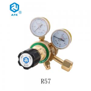 China Natural Gas Brass Pressure Regulator Valve With Two Gauges / Neoprene Diaphragm supplier