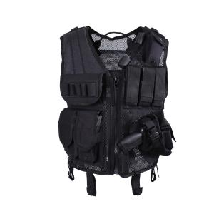 China Zipper Adjustable Quick Draw Tactical Vest 1.5KG 100% Polyester Outdoor Tactical Gear supplier