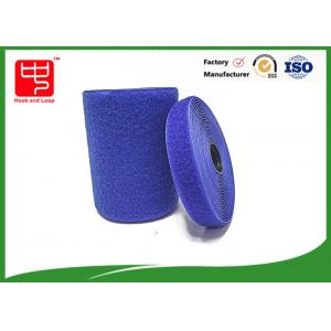 China Blue Customized Adhesive Backed Hook And Loop Tape 100% Nylon Material wholesale