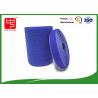 Blue Customized Adhesive Backed Hook And Loop Tape 100% Nylon Material