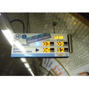 China High Definition Panel Mount Electronic Information System For Paris Metro Line 13 supplier