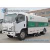 Dust Sunction Isuzu Sanitation Truck , 6 Wheels 4 X 2 3500KG Road Cleaning Truck