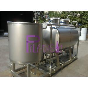 China Semiauto CIP Cleaning System 500L Tank For Dairy / Beer / Beverage Processing Line supplier