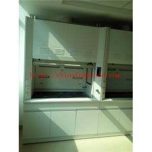 China Alkali And High Temperature  Resist All Steel Fume Hood With Third Level Air Exhaust / Tempered Glass Window supplier