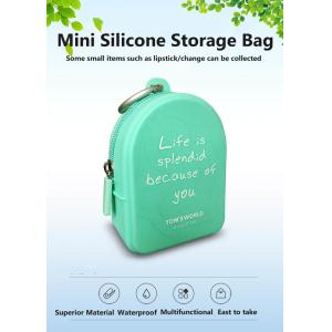 Cute And Fashionable Mini Silicone Zero Wallet Backpack Style Storage Bag Soft Silicone Bag