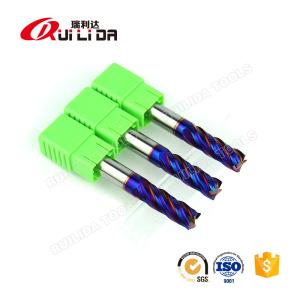 China 2mm 10mm 1/8" 5/16" Extra Long End Mill With Radius Hss HRC65 4 Flutes wholesale