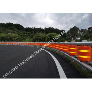 SB Certificated Yellow Highway Safety Roller Barrier Guardrail U Shape Frame