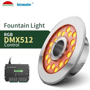 China DC24V 600LM 18W LED RGB DMX制御LED噴水ライト supplier