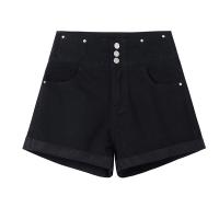 China BEIANJI Knitted High Waisted Ladies Casual Denim Shorts on sale