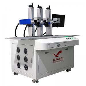 Three Head 20W Fiber Laser Engraver , Multipurpose Laser Marking Equipment